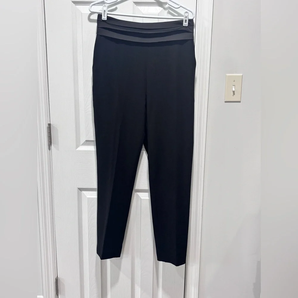 Calvin Klein Women's Classic Black Straight Leg Pants - Picture 3 of 11